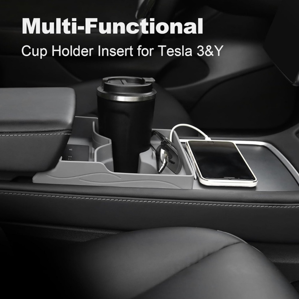 Tesla Model Y Model 3 Upgrade Cup Holder Insert